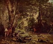 Gustave Courbet, Rehbock im Wald